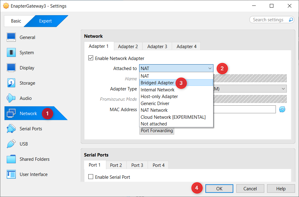 max-width:960px Network Settings