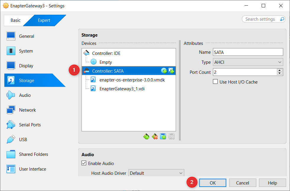 max-width:960px Finalize Storage Settings